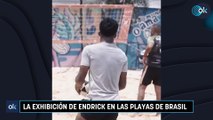 La exhibición de Endrick en las playas de Brasil