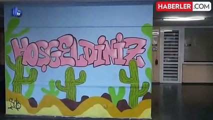 Huzurevi sakinleri, duvarları sanat eserine dönüştürdü
