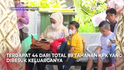 44 Tahanan Korupsi Dibesuk Keluarga di Rutan KPK Pada Hari Natal