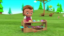 Wooden Hammer Soccer Balls Xylophone Toy Set 3D Little Baby Fun Learning Colors for Children Kids