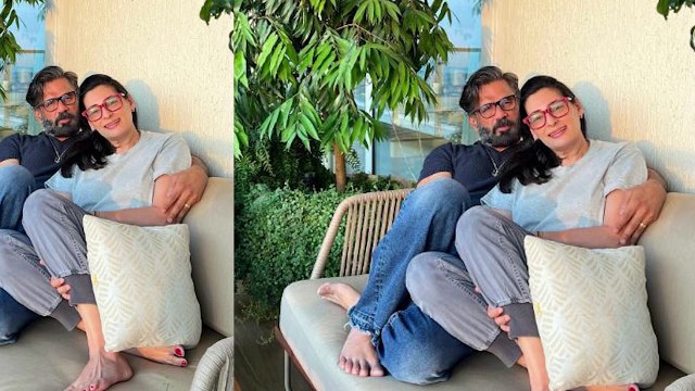 Sunil Shetty wished wife Maana in a special way on wedding anniversary