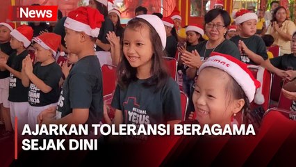 Klenteng Hok Tik Bio Gelar Pertunjukan Barongsai Bagi Anak-Anak Untuk Rayakan Natal