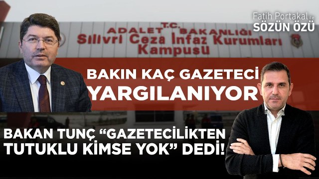 ADALET BAKANI YILMAZ TUNÇ “GAZETECİLİKTEN TUTUKLU KİMSE YOK” DEDİ! BAKIN KAÇ GAZETECİ YARGILANIYOR