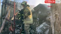 Bursa'da Otomotiv Yedek Parça İş Yerinde Yangın Çıktı