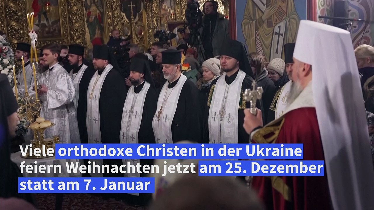 Weiterer Bruch mit Russland: Ukrainer feiern am 25. Dezember Weihnachten