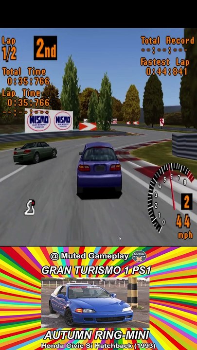 Honda Civic Si Hatchback (1993) AUTUMN RING-MINI Revivendo o Gran Turismo 1 de PS1
