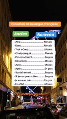 L'évolution de la langue française