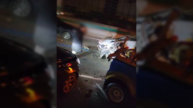 경부고속도로 청주휴게소 앞 차량 5대 충돌...1명 다쳐 / YTN