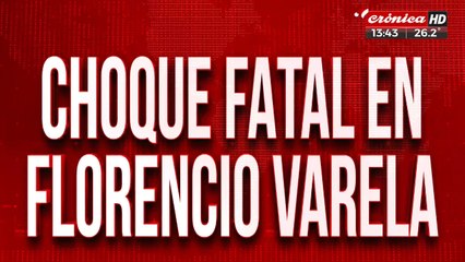 Choque fatal en Florencio Varela: murió una mujer de 22 años