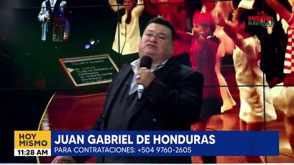 'Querida': El 'Juan Gabriel hondureño' muestra su talento en Hoy Mismo