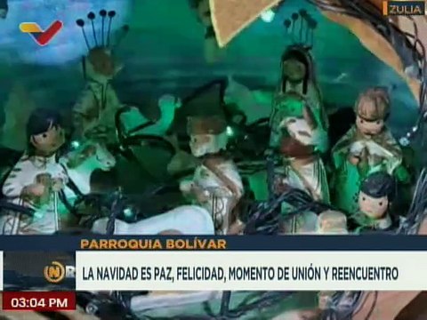 Ciudadanos de la pquia. Bolívar en el edo. Zulia destacan la Navidad como día de paz y felicidad