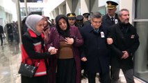 Şehit ailesi Sinop havalimanına geldi