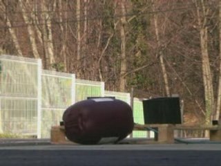 Explosion bidon air comprimé