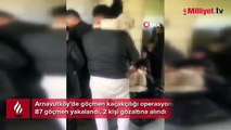Arnavutköy’de göçmen kaçakçılığı operasyonu: 87 göçmen yakalandı, 2 kişi gözaltına alındı