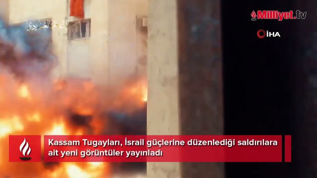 Kassam Tugayları, İsrail güçlerine düzenlediği saldırılara ait yeni görüntüler yayınladı