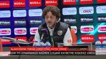 Fatih Tekke, Samsunspor maçı sonrası konuştu: Çok iyi oynamamıza rağmen 3 puanı kaybedebilirdik