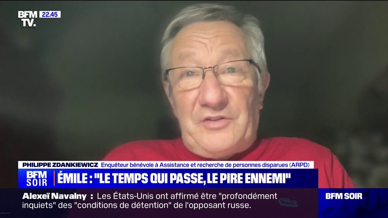 Disparition d'Émile: "Le temps qui passe est le pire ennemi des enquêteurs" déclare Philippe Zdankiewicz, enquêteur bénévole à "Assistance et recherches de personnes disparues"