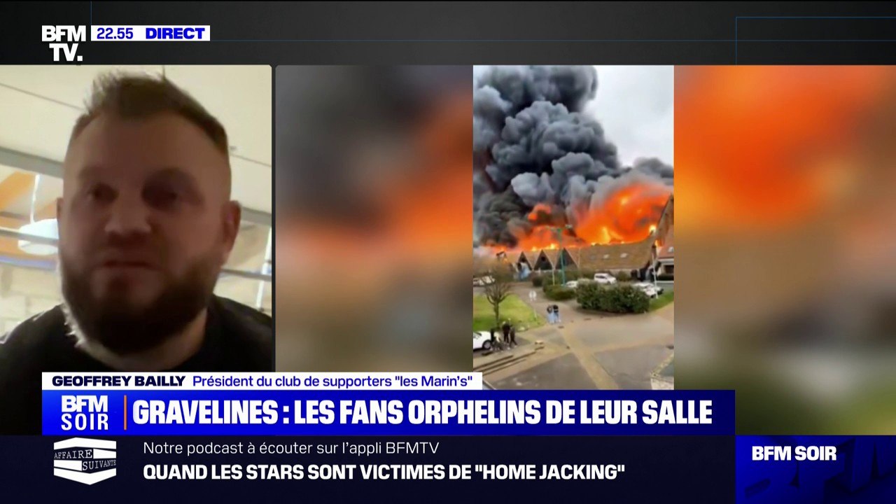 Incendie à Gravelines: "C'est une partie de nous qui est partie en fumée" réagit Geoffrey Bailly, président du club de supporter "les Marin's"