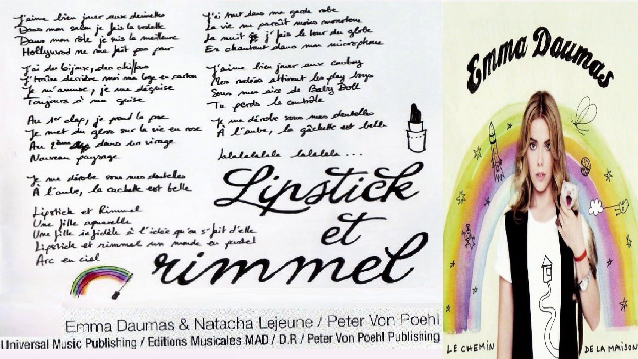 EMMA DAUMAS — Lipstick et Rimmel – Emma Daumas & Natacha Lejeune / Peter Von Poehl | Emma Daumas – Le chemin de la maison