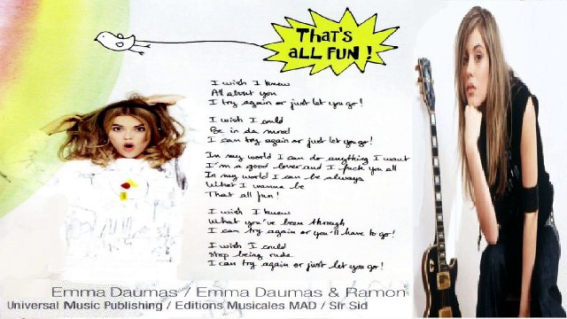 EMMA DAUMAS — That's All Fun – Emma Daumas / Emma Daumas & Ramon | Emma Daumas – Le chemin de la maison