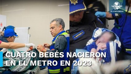 Cuatro bebés trajo la cigüeña al Metro durante el 2023