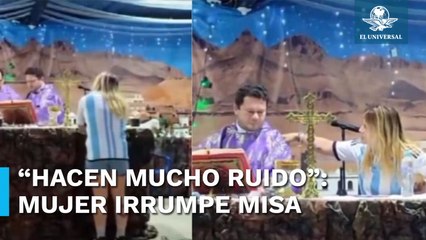 Mujer interrumpe misa del 24 de diciembre porque no la dejaban dormir