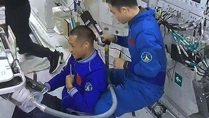 Watch How Astronauts Cut Their Hair In Space With Vacuum Clippers
