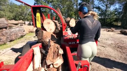 Amazing Specialty Wood On The Brute Force 14-24 Firewood Processor!