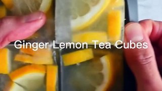 Ginger lemon tea cubes