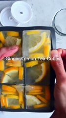 Ginger lemon tea cubes