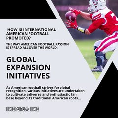 | IKENNA IKE | HOW IS INTERNATIONAL AMERICAN FOOTBALL PROMOTED? (PART 1) (@IKENNAIKE)