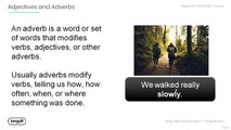 49. Adjectives and Adverbs - An Overview