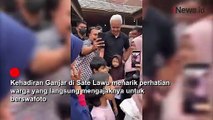 Ganjar Pranowo Makan Siang di Sate Lawu, Warga Berebut Minta Foto Bersama
