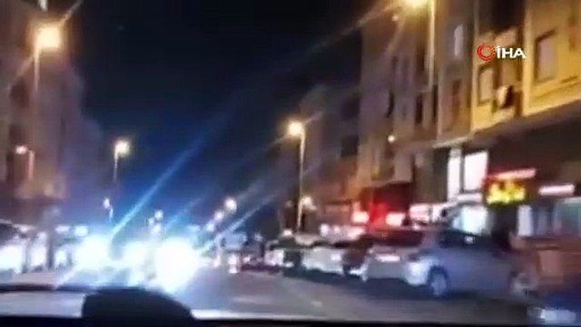 Magandalar tartıştıkları kuryeyi böyle dövdü