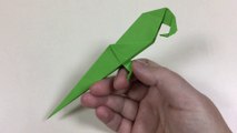 Comment faire un PERROQUET à partir de papier - perroquet origami