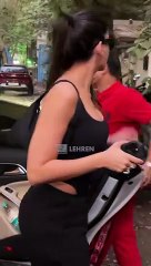 Nora Fatehi's Hot Bold Black Look For Versova Visit