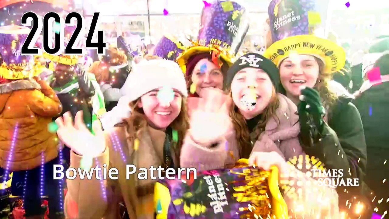 Special Bowtie Pattern Revealed on New Year's Eve Ball