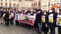 Flashmob della Fnsi contro l'emendamento Costa davanti a Palazzo Chigi, le immagini