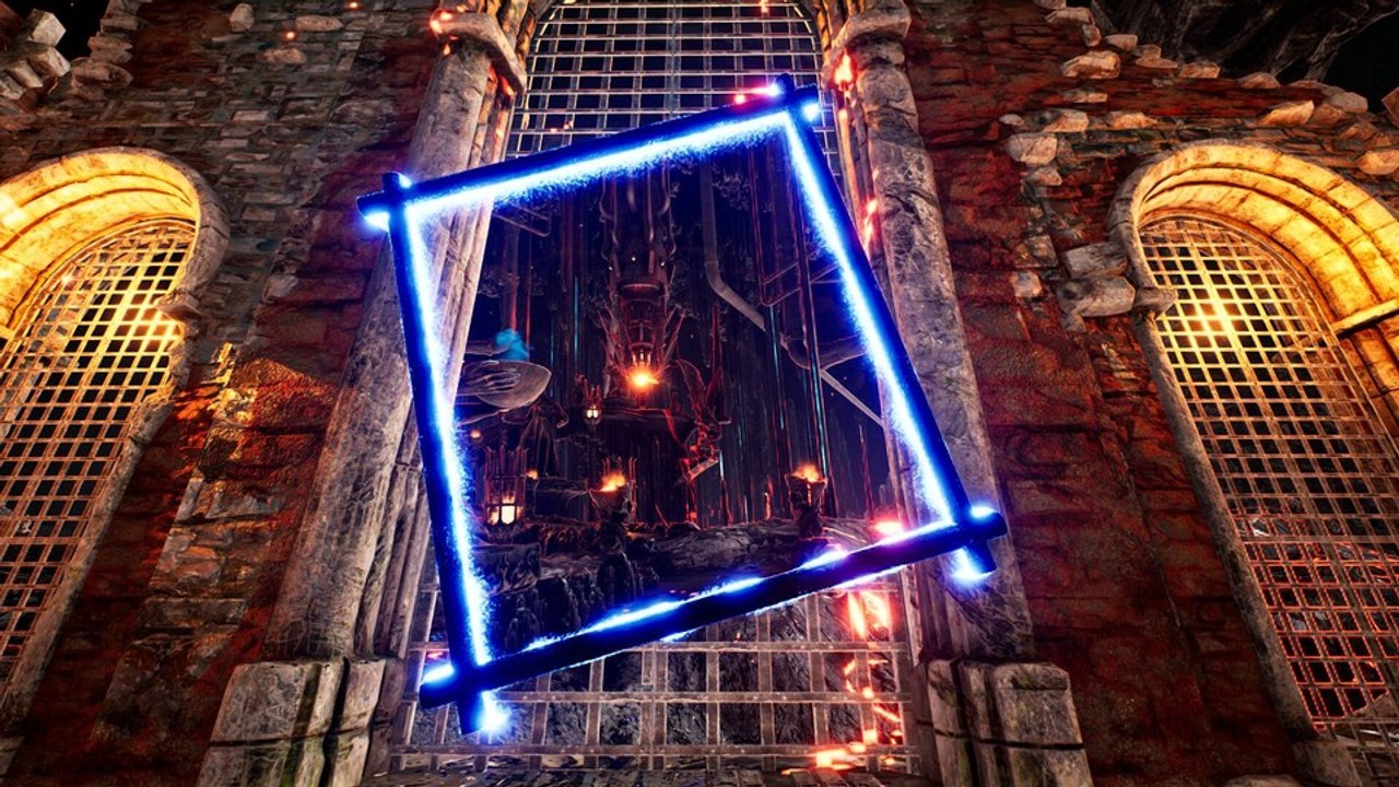In diesem neuen Survival-Spiel springt ihr mit Portalen durch verschiedene Fantasy-Welten