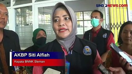 BNN Sleman Lakukan Tes Urine Puluhan Sopir Bus di Terminal Jombor