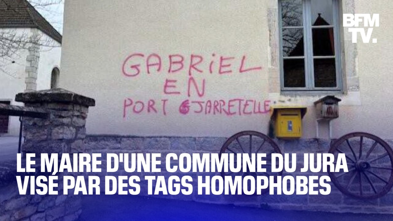 "Ça ne me plaît pas, c'est sûr; mais ça ne m'atteint pas": le maire d'une commune du Jura visé par des tags homophobes