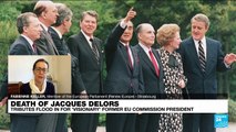 Tributes pour in for Jacques Delors, 