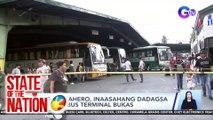 Mga pasahero, inaasahang dadagsa sa mga bus terminal bukas | SONA