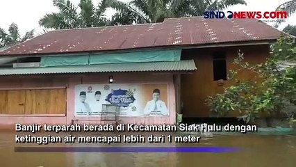 Luapan Sungai Kampar Rendam 3 Kecamatan di Kampar, Riau