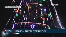 Pohon Natal Tertinggi di Asia Tenggara Ada di Pematangsiantar