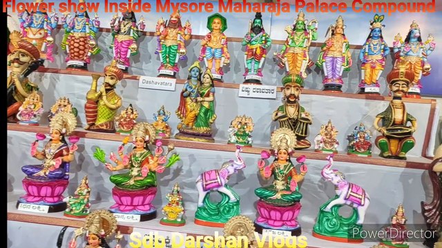 flower show Mysore Maharaja Palace