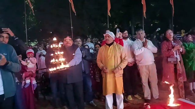 पत्रिका के 15वें स्थापना दिवस के उपलक्ष्य में गौरीघाट में नर्मदा महाआरती का आयोजन