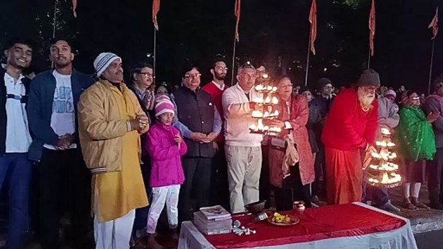 पत्रिका के 15वें स्थापना दिवस के उपलक्ष्य में गौरीघाट में नर्मदा महाआरती का आयोजन