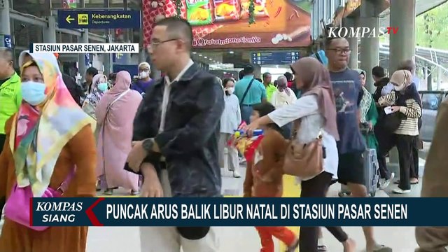 Puncak Arus Balik Libur Natal Diprediksi Terjadi Hari Ini, Begini Situasi di Stasiun Pasar Senen