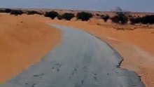 الكركرات باتجاه نواكشوط، عاصمة موريتانيا #desert